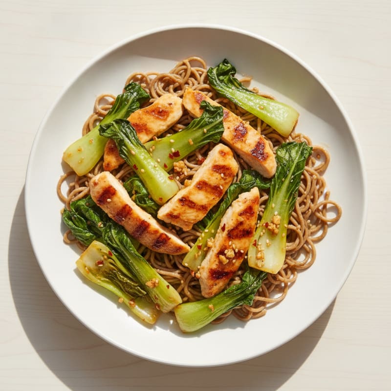 Garlic Ginger Bok Choy Stir-Fry