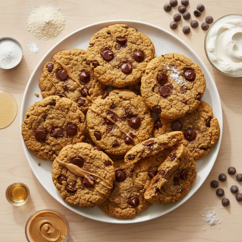 Protein-Packed Dark Chocolate Chip Breakfast Cookies
