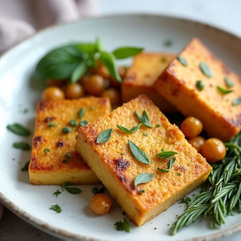 Crispy Herbed Tofu Steaks