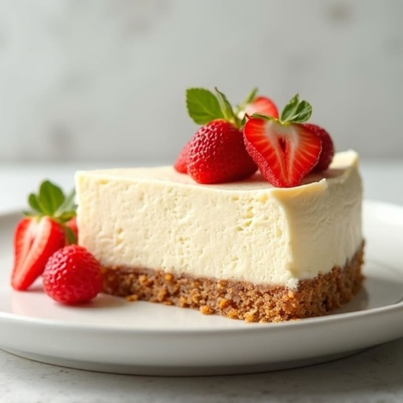 Silky Protein Cheesecake with Greek Yogurt