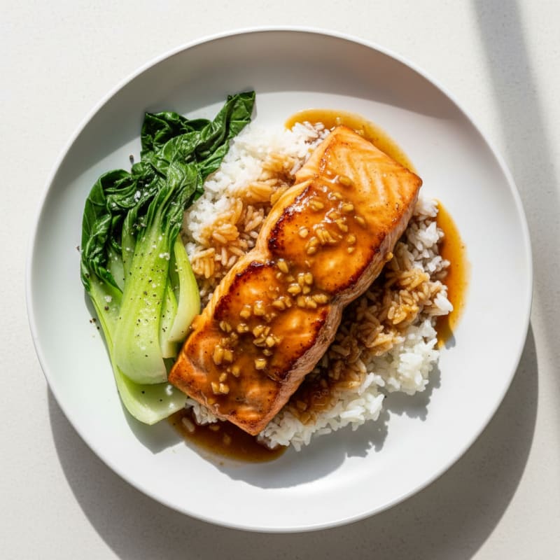 Pan-Seared Salmon with Miso Glaze