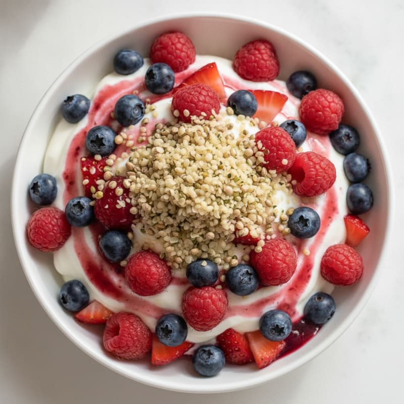 Greek Yogurt Protein Parfait with Berries