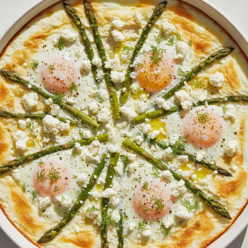 Baked Eggs with Roasted Asparagus
