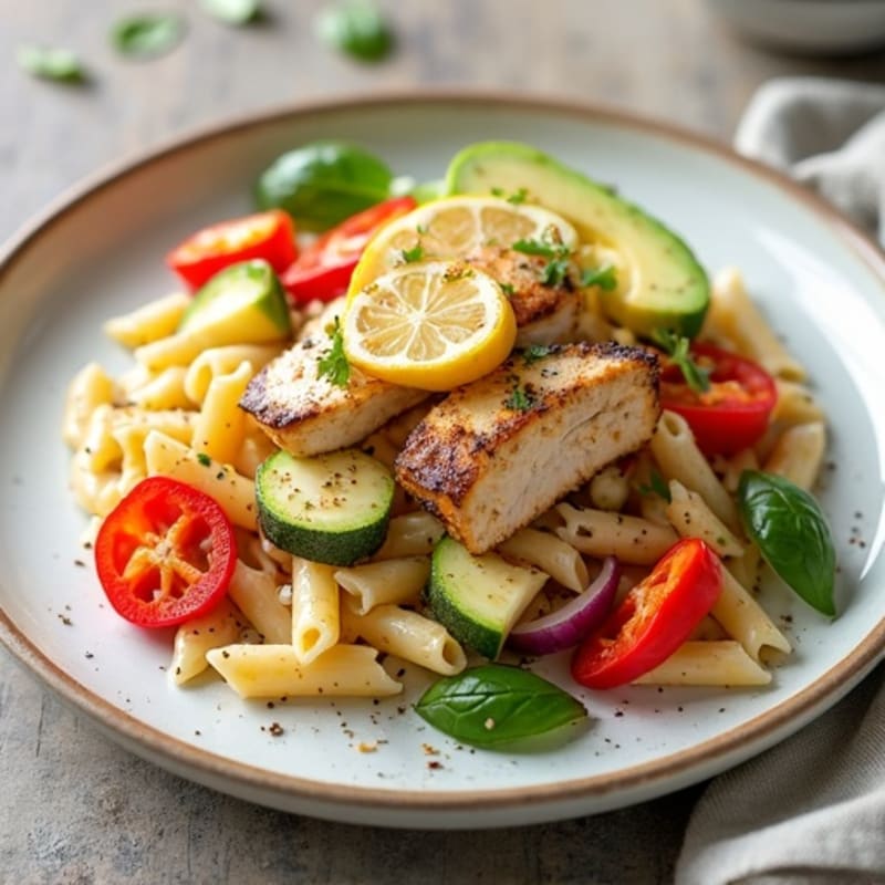 Chicken and Roasted Vegetable Pasta Salad