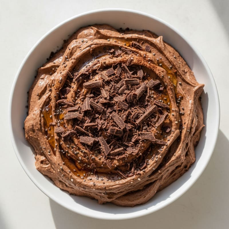 Silky Chocolate Protein Mousse with Greek Yogurt
