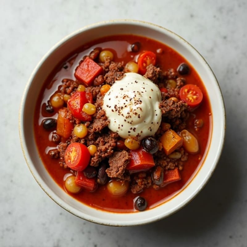 Hearty Lean Beef & Bean Chili