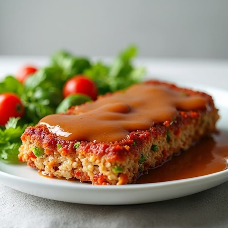 Healthy Lean Meatloaf with Savory Gravy