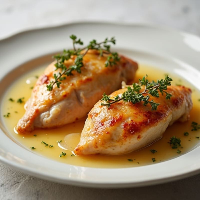 Savory Garlic Braised Chicken