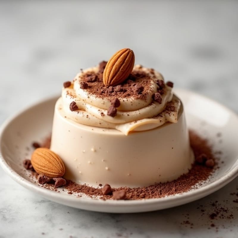 Creamy Vegan Protein Pudding with Almond Butter and Cocoa