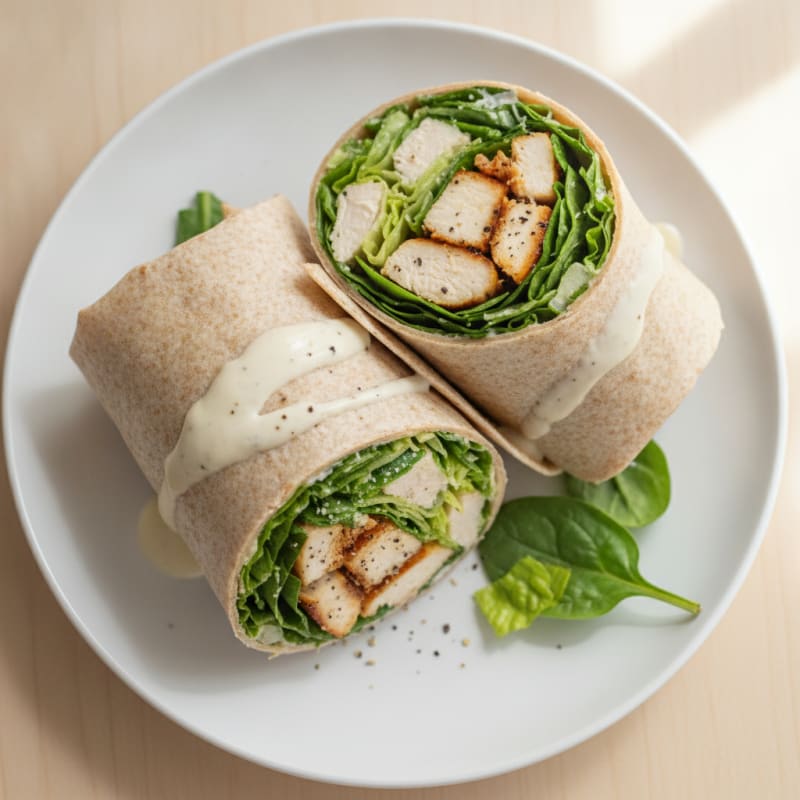 Chicken Caesar Protein Wraps