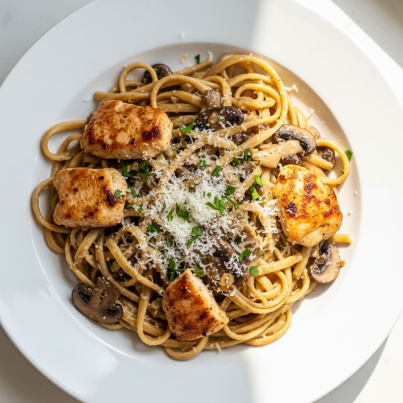 Truffle Mushroom Tagliatelle with Parmesan