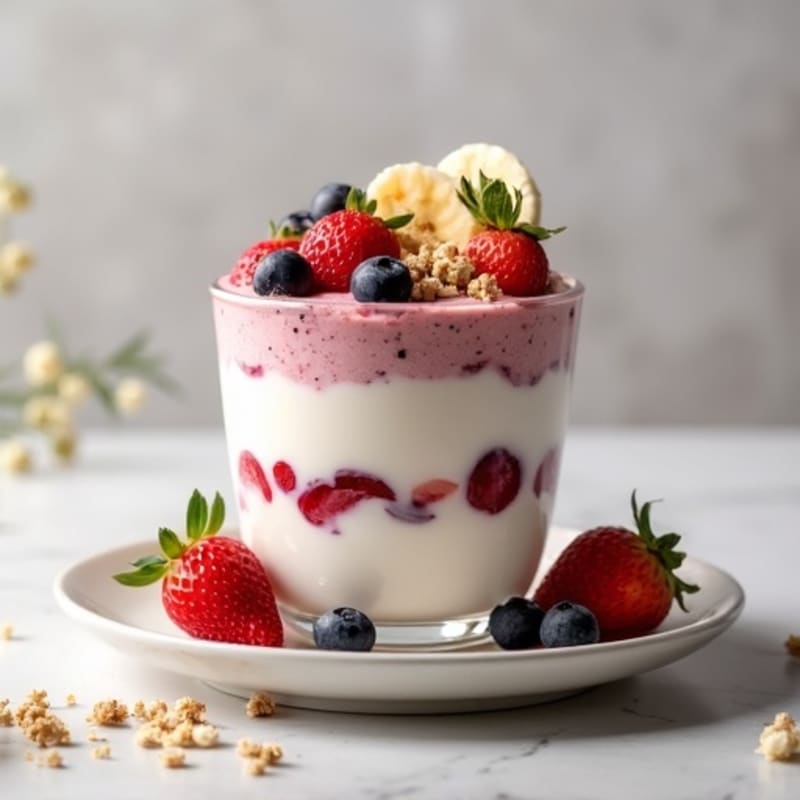 Creamy Greek Yogurt Protein Parfait with Mixed Berries