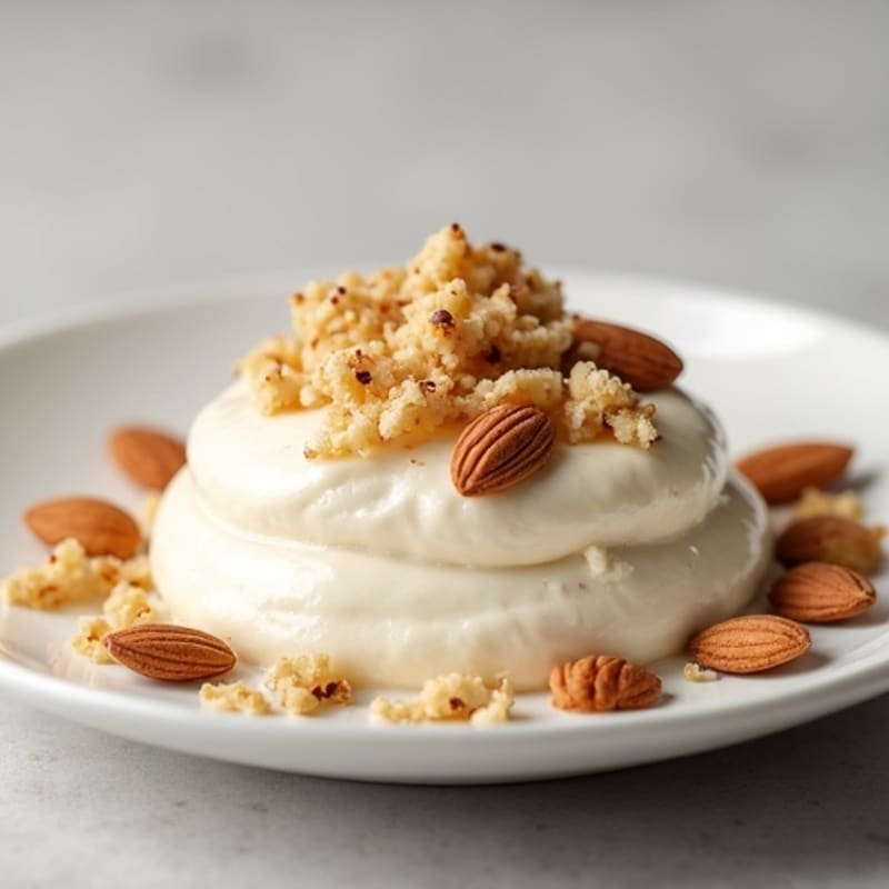 Creamy Greek Yogurt Protein Mousse with Chopped Almonds