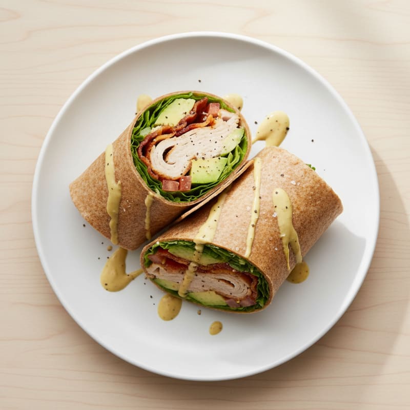 Turkey Club Avocado Wrap