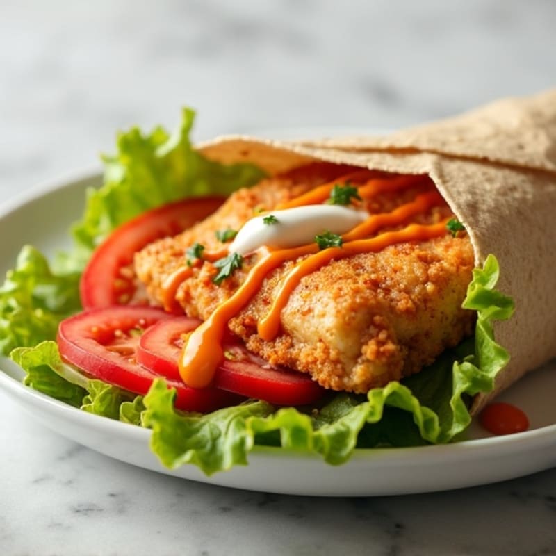 Crispy Buffalo Ranch Chicken Wrap