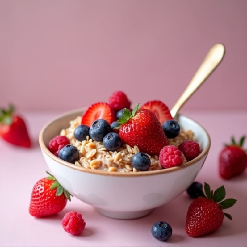 Healthy Berry Overnight Oats