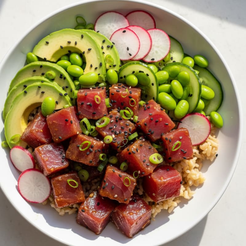Zesty Hawaiian Tuna Poke Bowl