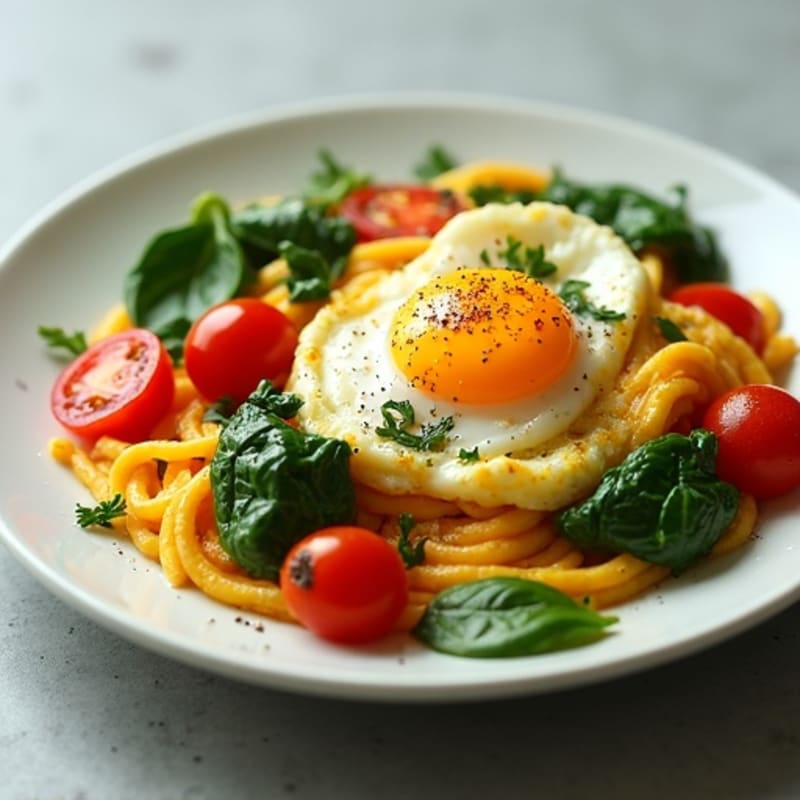 Creamy Spiced Eggs with Fresh Spinach