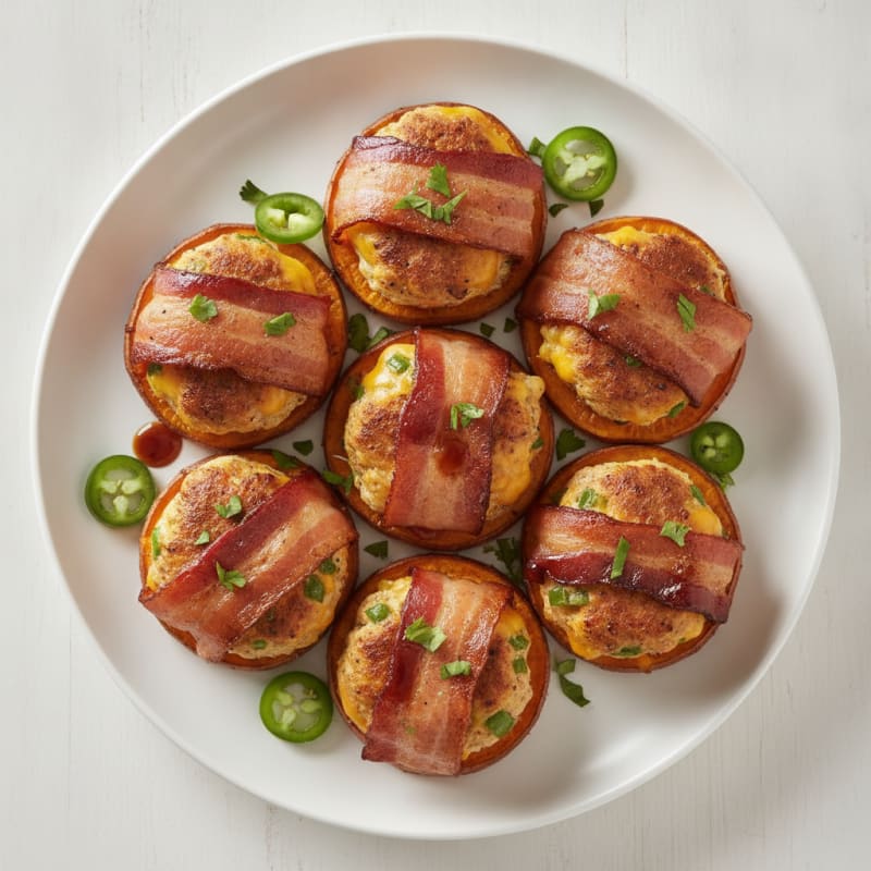 Bacon-Wrapped Jalapeño Chicken Sliders