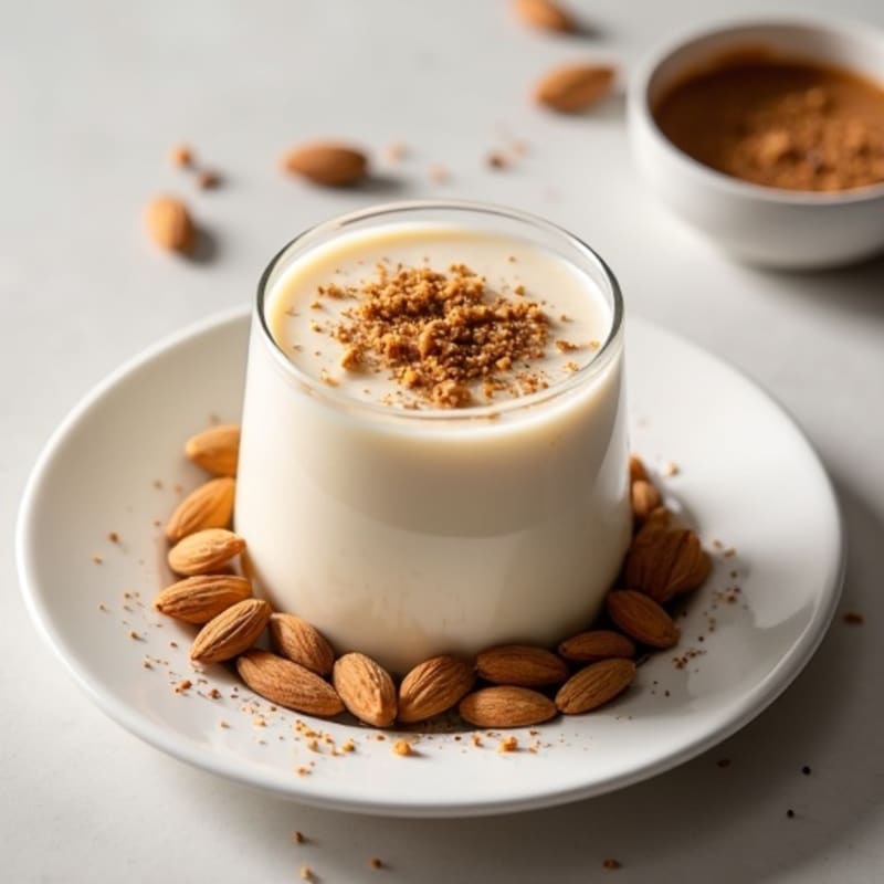 Creamy Vegan Protein Pudding with Almond Butter and Chia Seeds