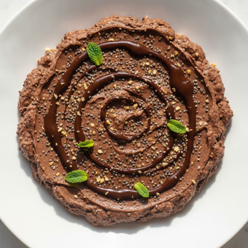 Chocolate Protein Pudding with Chia Seeds