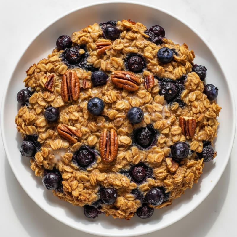 Blueberry Pecan Baked Oatmeal
