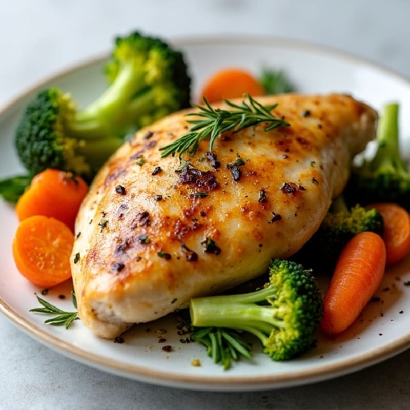 Garlic Herb Roasted Chicken with Tender Roasted Vegetables