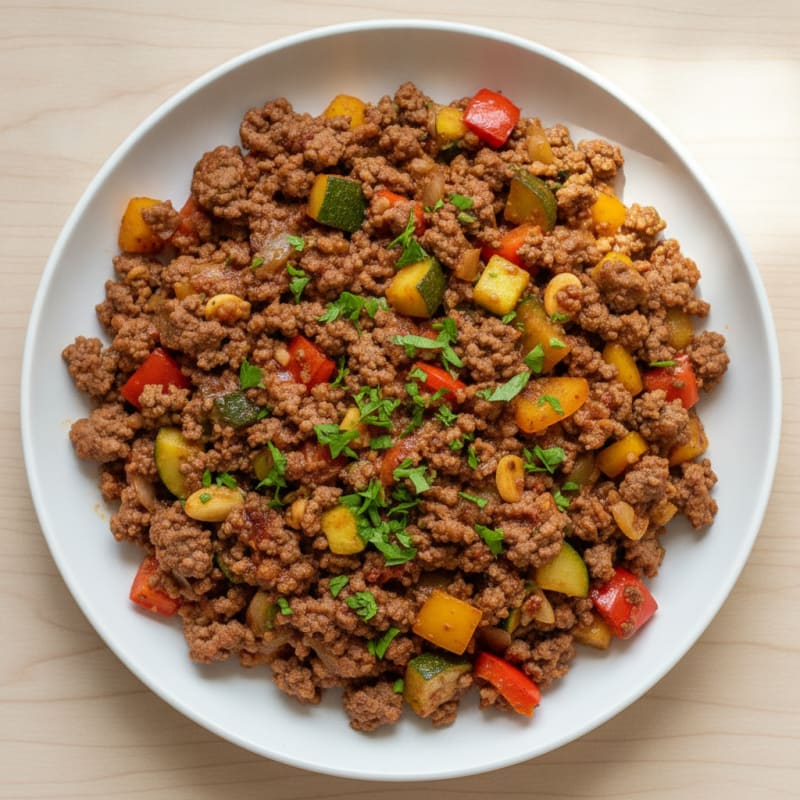 Ground Beef and Vegetable Skillet
