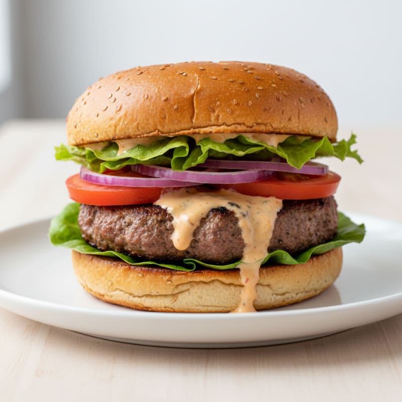Classic Beef Burger with Secret Sauce