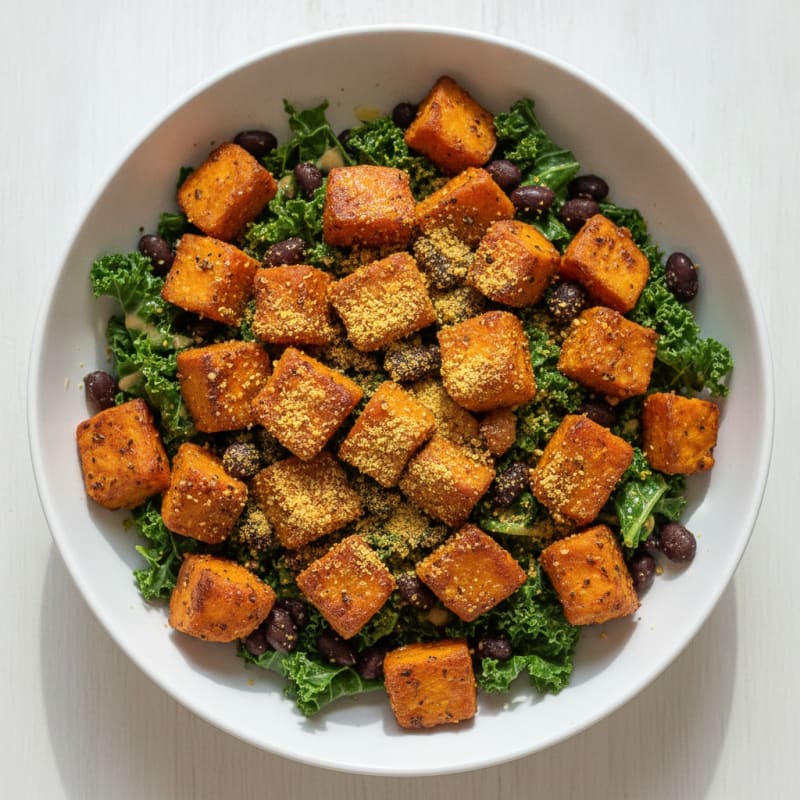 Roasted Sweet Potato and Black Bean Bowl