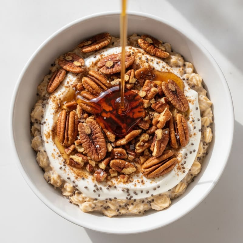 Maple Pecan Overnight Oats