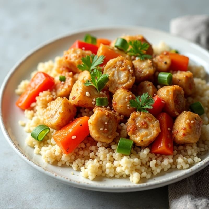 Cauliflower Rice Chicken Stir-Fry