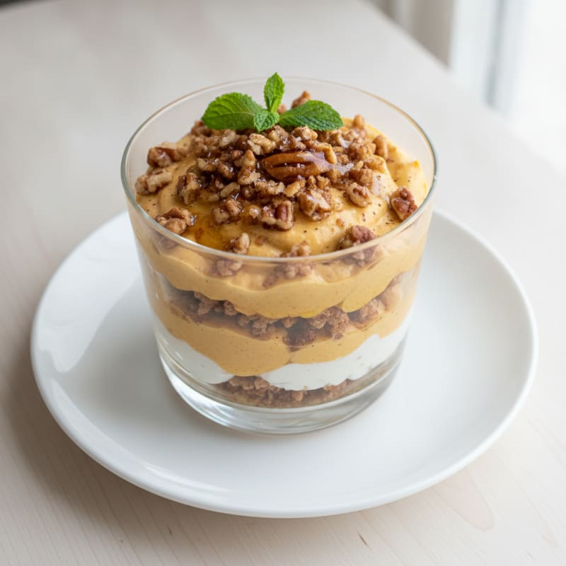 Pumpkin Protein Pudding Parfait