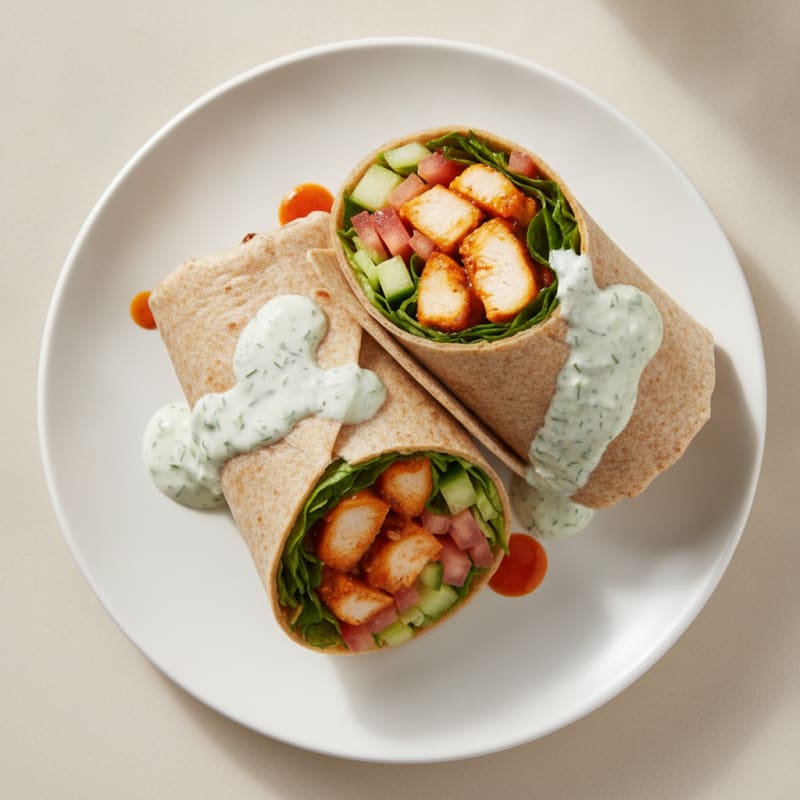 Buffalo Ranch Chicken Wraps