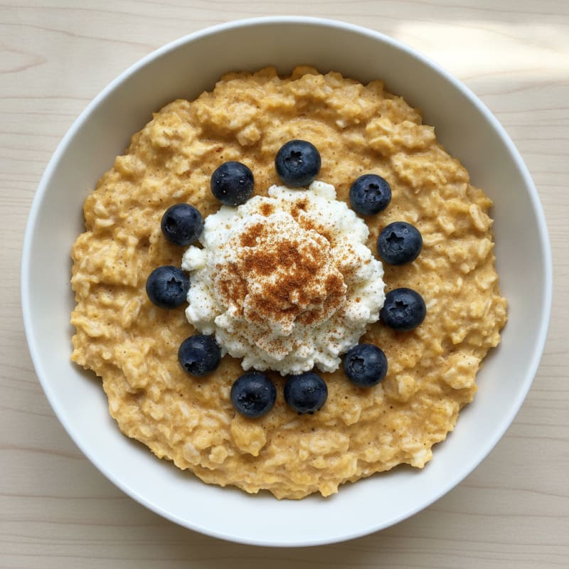 Pumpkin Spice Egg White Oats
