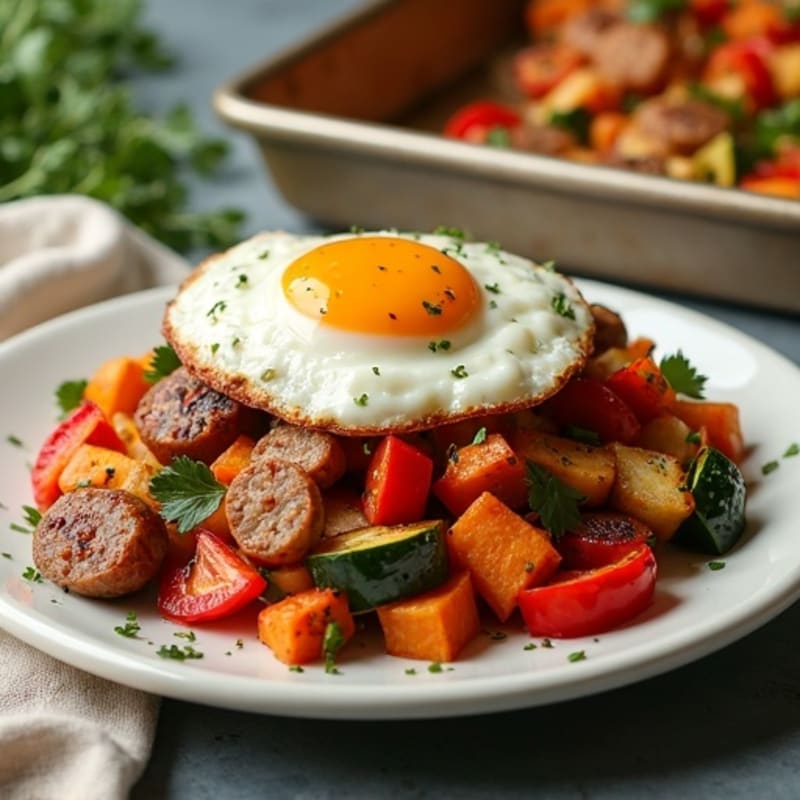 Herb-Roasted Sausage and Sweet Potato Sheet Pan Dinner