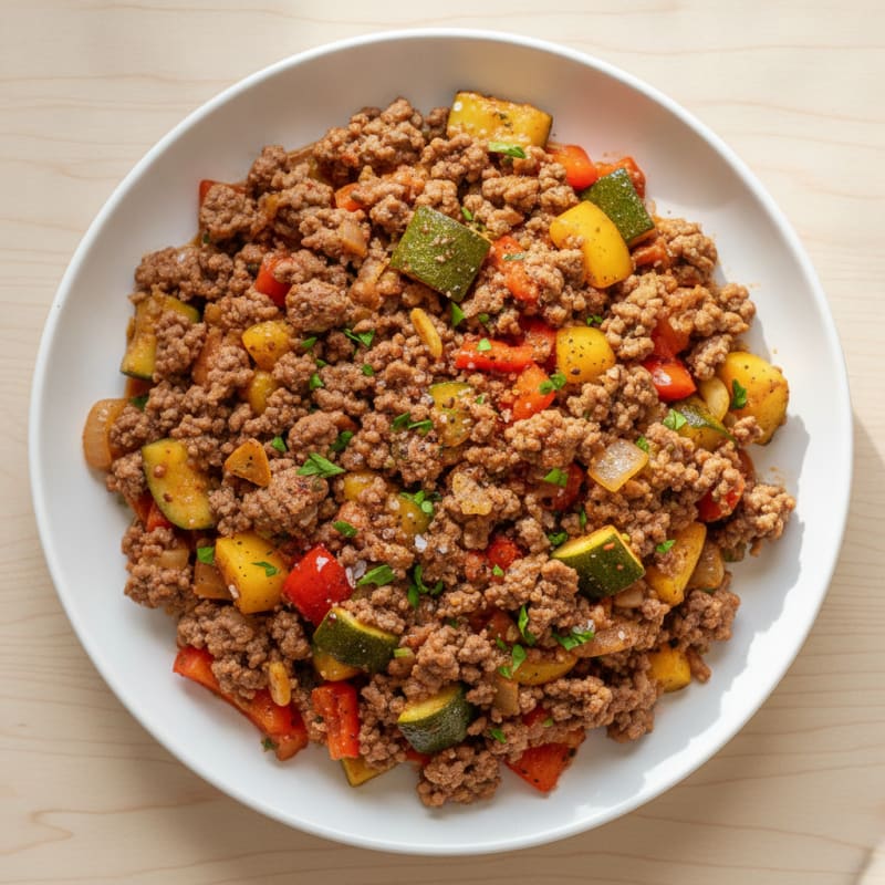 Ground Beef and Vegetable Skillet