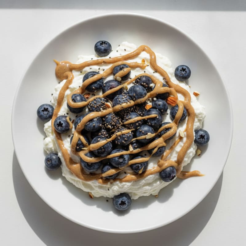 Greek Yogurt Protein Mousse with Berries