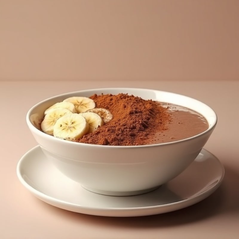 Creamy Chocolate Peanut Butter Protein Smoothie Bowl