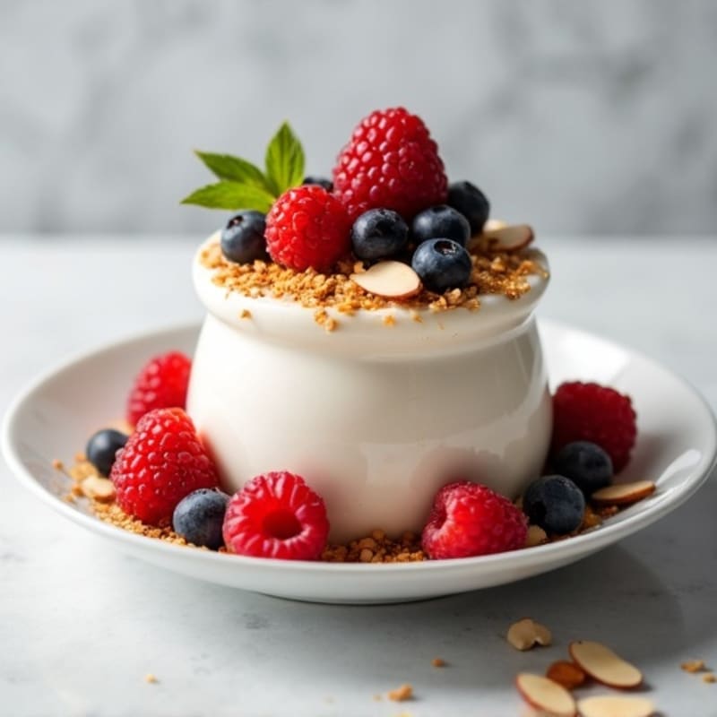 Creamy Greek Yogurt Protein Parfait with Mixed Berries