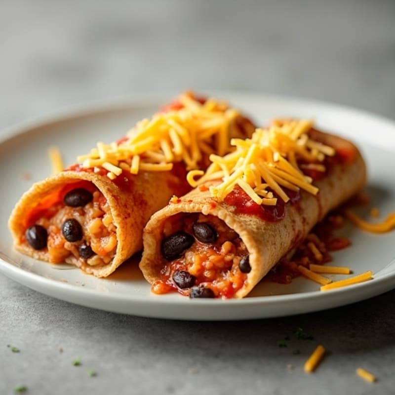 Baked Chicken and Black Bean Enchiladas
