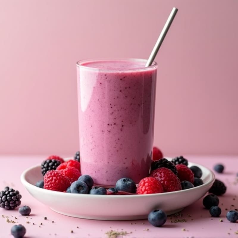 Creamy Mixed Berry Protein Smoothie
