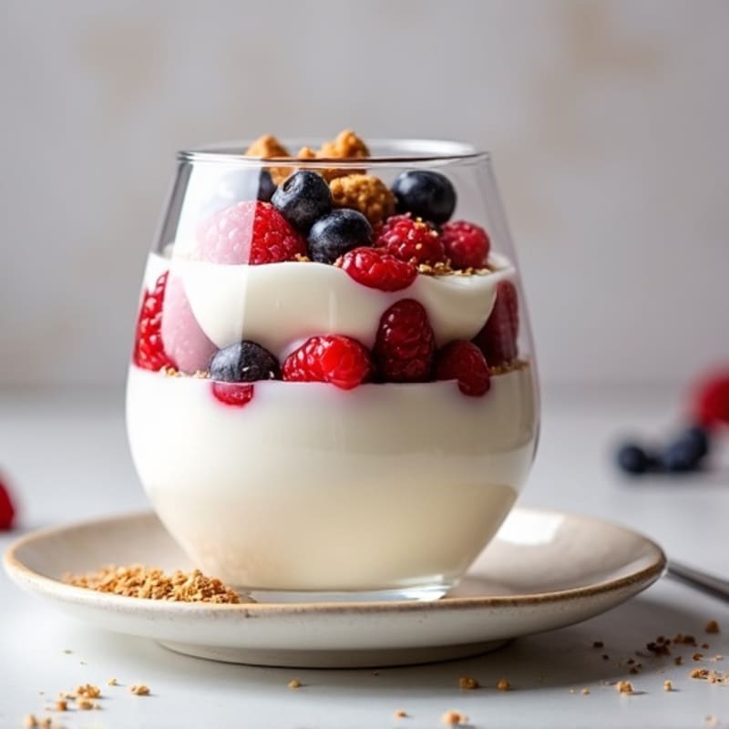 Creamy Greek Yogurt Protein Parfait with Mixed Berries
