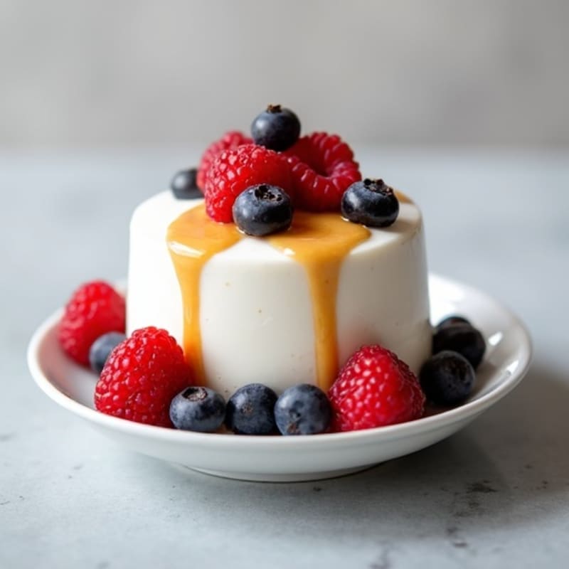 Silky Greek Yogurt Protein Mousse with Berries