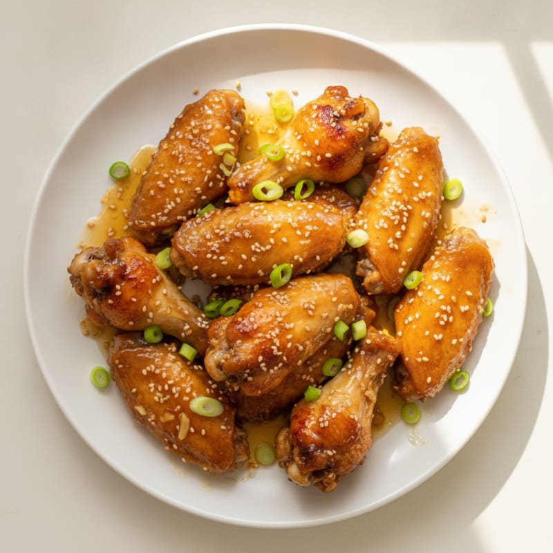 Honey-Garlic Glazed Chicken Wings