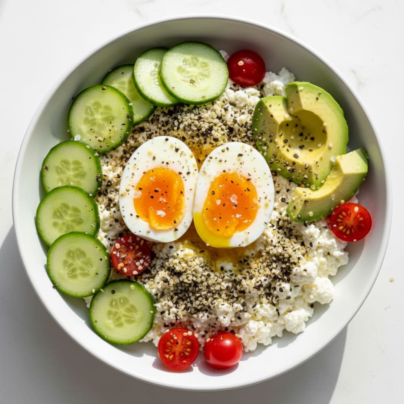 Savory Cottage Cheese Breakfast Bowl