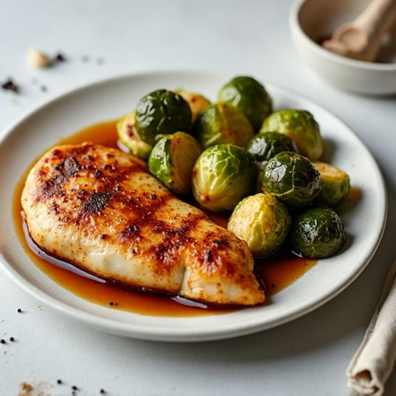 Honey-Balsamic Glazed Crispy Brussels Sprouts