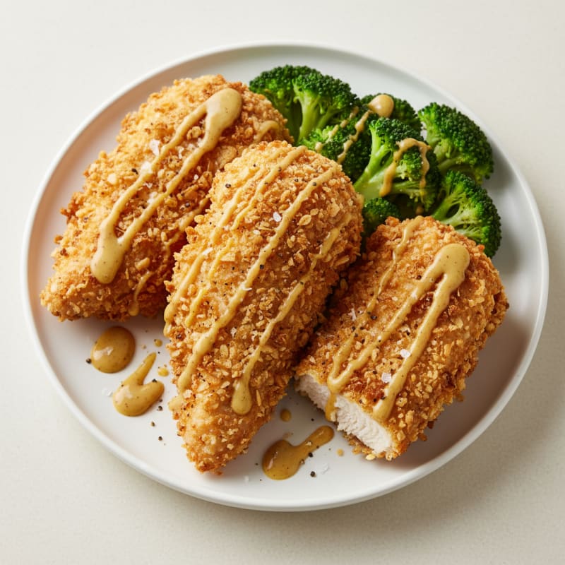 Buttermilk Fried Chicken with Honey Mustard