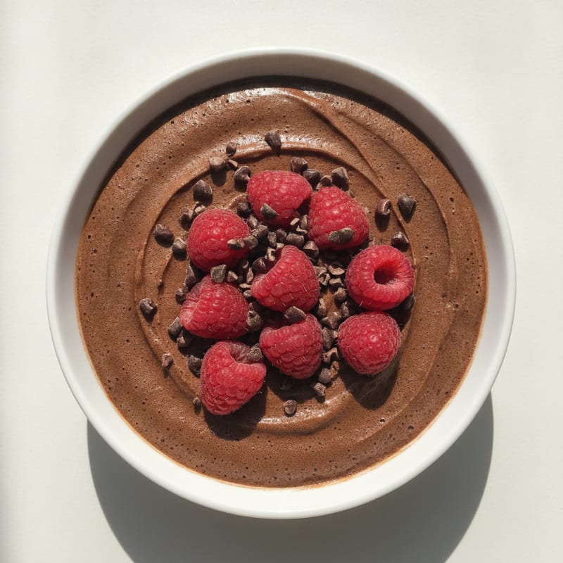 Silky Chocolate Protein Pudding with Greek Yogurt
