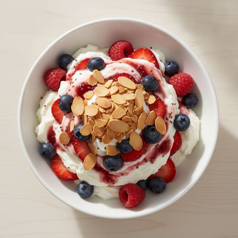 Creamy Greek Yogurt Protein Parfait with Berries